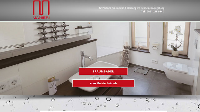 Webdesign Augsburg für Sanitär Klempner