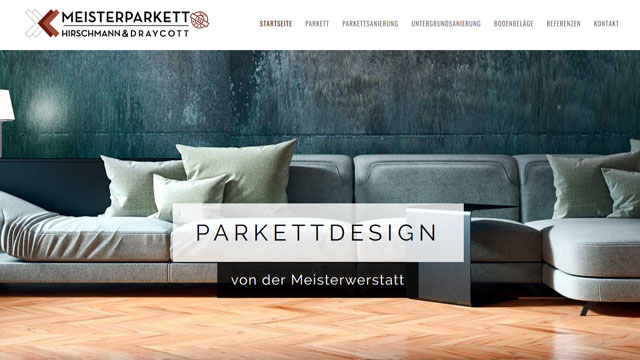 Webdesign Augsburg für Parkett-/Bodenverleger aus Augsburg