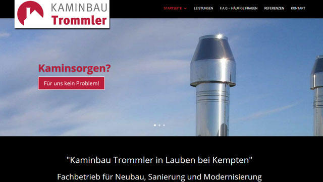 Webdesign Augsburg für Kaminbauer