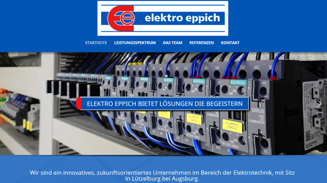 Webdesign Augsburg für Elektrotechnik