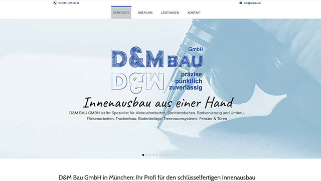 D&M Bau GmbH – Schlüsselfertiger Innenausbau in München